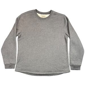 BC Clothing Heritage Gray Waffle Knit Crewneck Pullover Sweater - XL